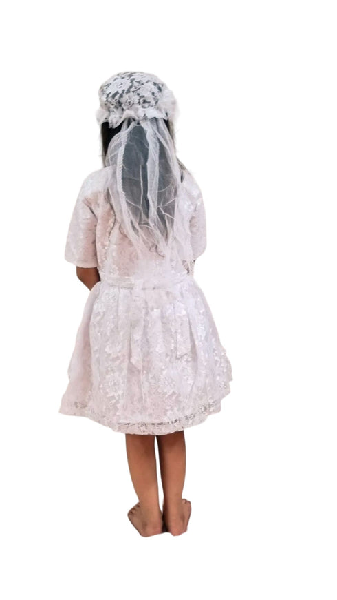 BookMyCostume Christian Bride Girls and Kids Fancy Dress Costume